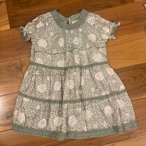 Lali Green Lotus print dress, size 2